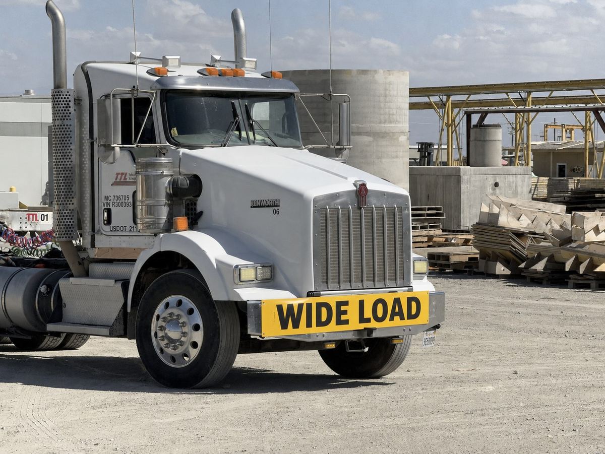 Heavy haul oversized load truck